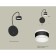 Floor lamp with switch and acrylic Ambrella Light, XB9596202, GX53 LED 12 W, Black sand, white matte