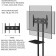 Onkron TS1351 Black 32 "-65" Max.50kg Floor Mobile TV
