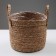 Kashpo wicker "Kenya" cylinder with handles, 25.5x25x23 cm, natural