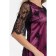 Female dress, size 44, black color, pink