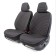 Front seats Car Performance, 2 pcs, Fiberflax (flax), black