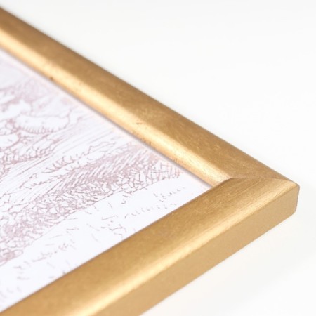 Photo frame pine c19 gold 30x40 cm (plastic screen)-2