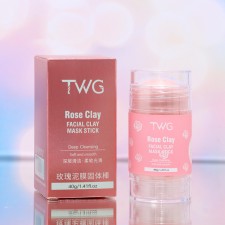 Clay mask for the face in the stick, with an extract of the rose, 40 g