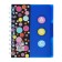 Notepad on the crest A6, 100 sheets, line, plastic cover, with dividers "Style", mix