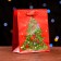 Laminated "New Year tree" 11.5 x 14.5 x 6 cm laminate