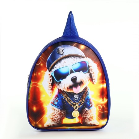 Children's backpack on a zipper, "chosen", blue color-3