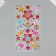 Sticker of rhinestones plastic "Rose and bows" MIX 25x10 cm
