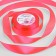 Satin tape, 25 mm × 23 ± 1 m, color neon pink No. 14