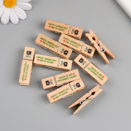 Decor for creativity Tree "clothespin - look at the world with happy eyes" set 10 pcs-6