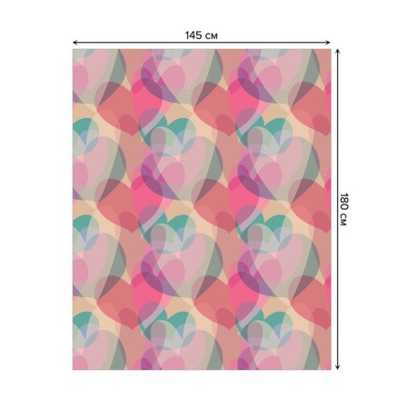 The tablecloth on the table "side of hearts", rectangular, Saten, size 145x180 cm-1