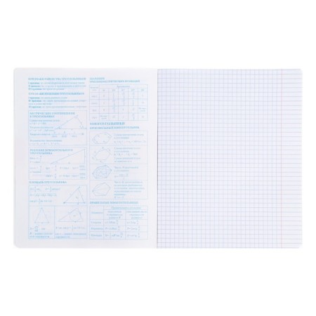 A notebook of 48 sheets in the cage "anime. geometry", the cover shaked cardboard, UV-lax, block offset-2
