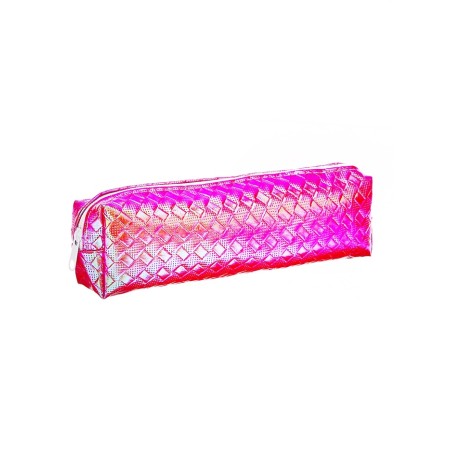 School Penal on the zipper is pink, corrugated, corrugated