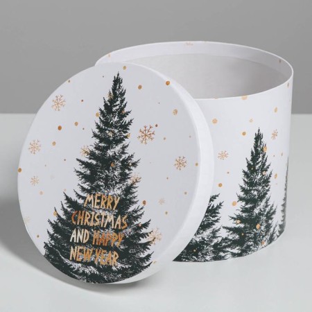 A set of gift boxes 5 in 1 “white gold”, 13 x 14–19.5 x 22 cm, New Year-5