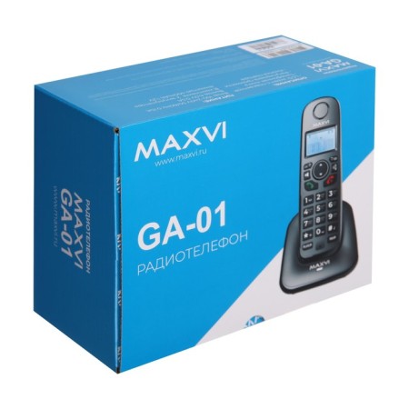 Radio Telphone Dect Maxvi GA-01, Caller ID, Intercom, Speakerophone, AOO, Conference-Black, Black-11