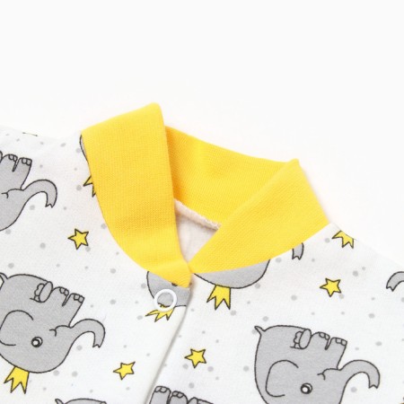 Kit for children (blouse, pants) comb, white/heart, height 80 cm-1