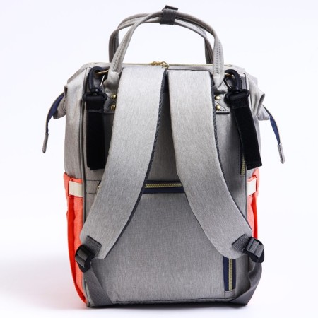 Women's backpack with a thermal carman, thermal mosque - portfolio, gray/pink color-4