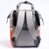 Women's backpack with a thermal carman, thermal mosque - portfolio, gray/pink color