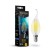 VOLTEGA 7132, 9W lamp, 3.5x3.5x12 cm, E14, 840LM, 2800K, transparent color