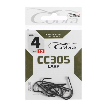 Cobra Carp hooks, series CC305, No. 04, 10 pcs.