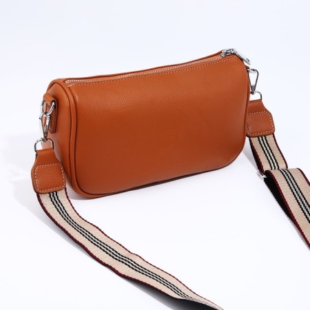 Bag Cross-Bodi with a zipper, the color is red-1