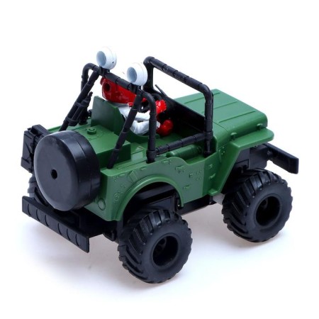 Army radio -controlled jeep, works on batteries-2