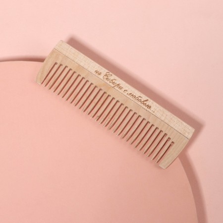 Comb - comb, 12 × 3.5 cm, color "Light wood"-1