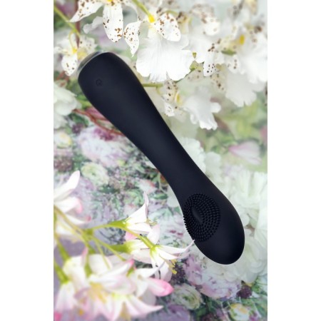 Vibrator prr Shio-Pro silicone, 21 cm, black color-6