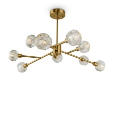 Charya Freya Fr5114PL-09BZ GRACE, 795x795x440 mm, G9, 9x40W, brass color