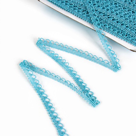 Braid "festons", width 1.3 cm, in a package of 50 m., Blue-1