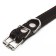 Collar combined leather/tarpaulin, 53 x 2.5 cm, Osh 35-45 cm, black