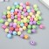 Beads for creativity plastic "Ethno drawing" Color set 25 grams 0.8x0.8x0.8 cm