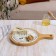 Board Ceramic Serving Round "Estet. Cheese ", 27.5 × 19 × 1.5 cm, white color