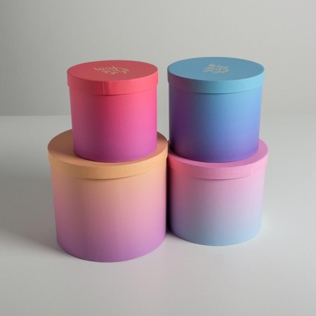 A set of hats for colors 4 in 1, gift packaging, “gradient”, 14 x 13 cm - 20 x 17.5 cm-2
