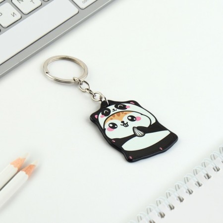 Key keychain acrylic "hamster", 7 x 12.5 cm-3
