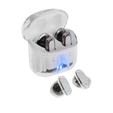 Wireless headphones Y89, TWS, inserts, BT 5.3, 30/300 mAh, transparent, white