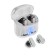 Wireless headphones Y89, TWS, inserts, BT 5.3, 30/300 mAh, transparent, white