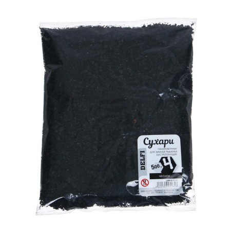 Curre delfi panic, for winter fishing, speedy, black, garlic, 500 g