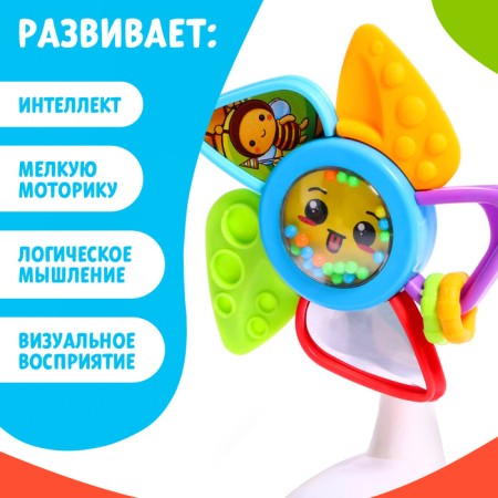 Developing toy "Little Flower", with an album, on a suction cup-1