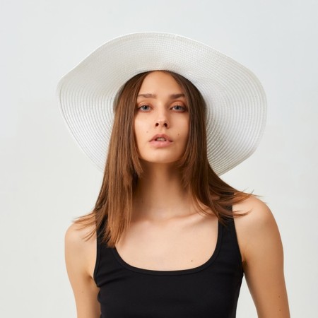Women's hat minku "Ocean", size 56-58, white color-8