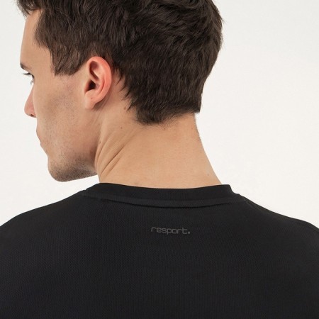 Male T -shirt, basic, size L (50), black color-2