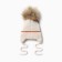 Children's hat with insulation, rr 44-46, milk color