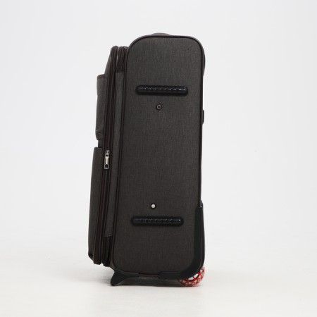 Small 24 suitcase "on lightning, code castle, with extension, brown color-2