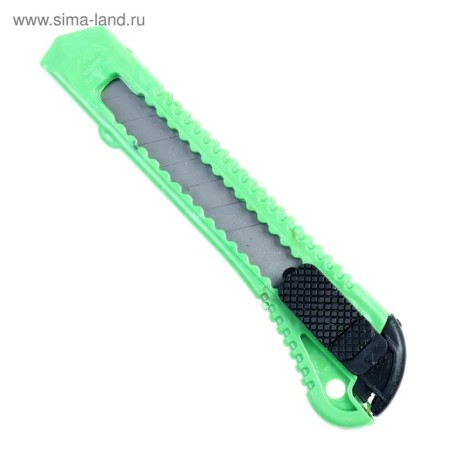 A set of 12 pieces, an office knife, 18 mm, a plastic latch, calligrata, in a blist-6