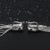 Hanging earrings "Hollywood" Square and threads, silver color, 6.5 cm