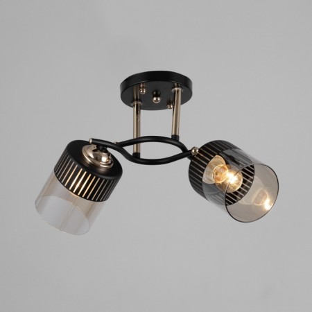 Galion chandelier 2he27 40W black and gold 48x26 cm-1