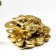 NECSK Polystone Bronze "Cash toad Yin-Yang with gold ingots" 4.8x6.5x8.5 cm