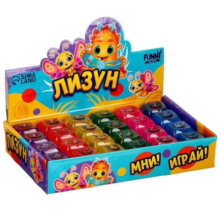 Lizun - Slime "Smile", Mix Colors-5