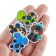 Children's thermometer - Sticking “Cute animals”, up to 40 °, set 4 pcs
