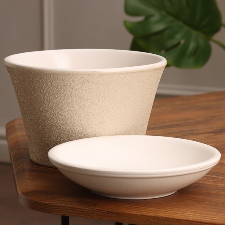 Flower pot "Messina" with a stand of 1.4 liters-1
