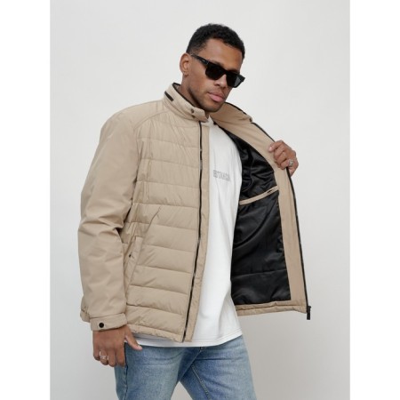 Male spring jacket, size 48, beige color-8